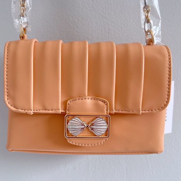 Topshop Shelly Crossbody Bag Peachy Nude Boho NWT - Picture 4 of 10